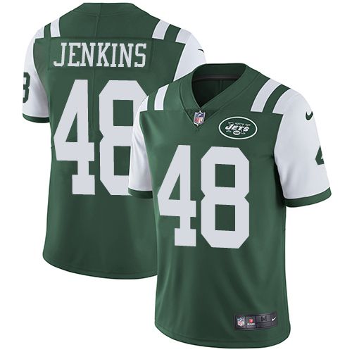 Men New York Jets #48 Jordan Jenkins Nike Green Limited Team Color NFL Jersey